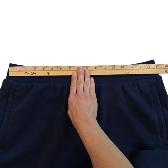 Adidas Essentials Sweatpants Mens Size XL Blue Fleece Cuffed Tapered Leg Pockets - Picture 7 of 10